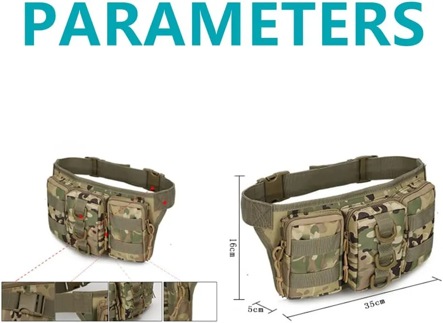 Outdoor Waist Bag Travel Hiking Trekking Shoulder Bag Cycling Climbing Backpack Military Tactical Bags Hunting Bags
