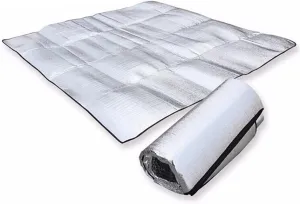 Outdoor Waterproof Aluminum Foil EVA Camping Mat, Camping Sleeping Mattress Picnic Mat Outdoor Moisture Proof Folding Pad for Beach Picnic Camping Travel Hiking
