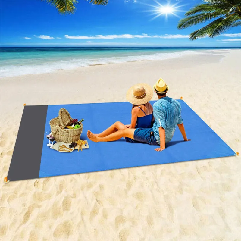 Outdoor Waterproof Beach Blanket Camping Picnic Mat with Bag
