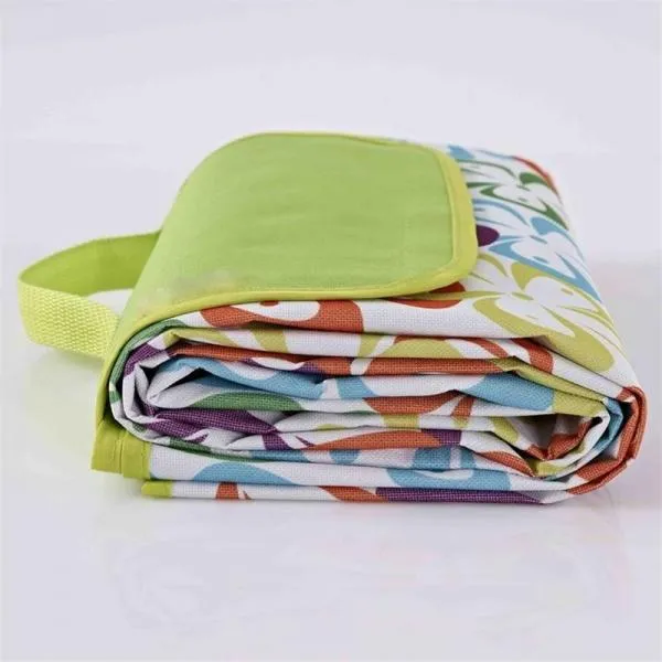 Outdoor Waterproof Camping Picnic Beach Mat Moistureproof Folding Mat Blanket 200x145cm Five-leaf Flower
