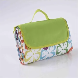Outdoor Waterproof Camping Picnic Beach Mat Moistureproof Folding Mat Blanket 200x145cm Five-leaf Flower
