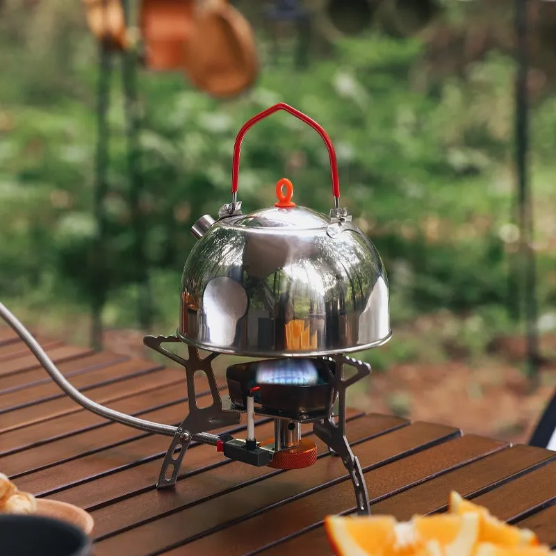 Outdoor windproof burner camping cassette stove picnic kettle windproof portable stove set
