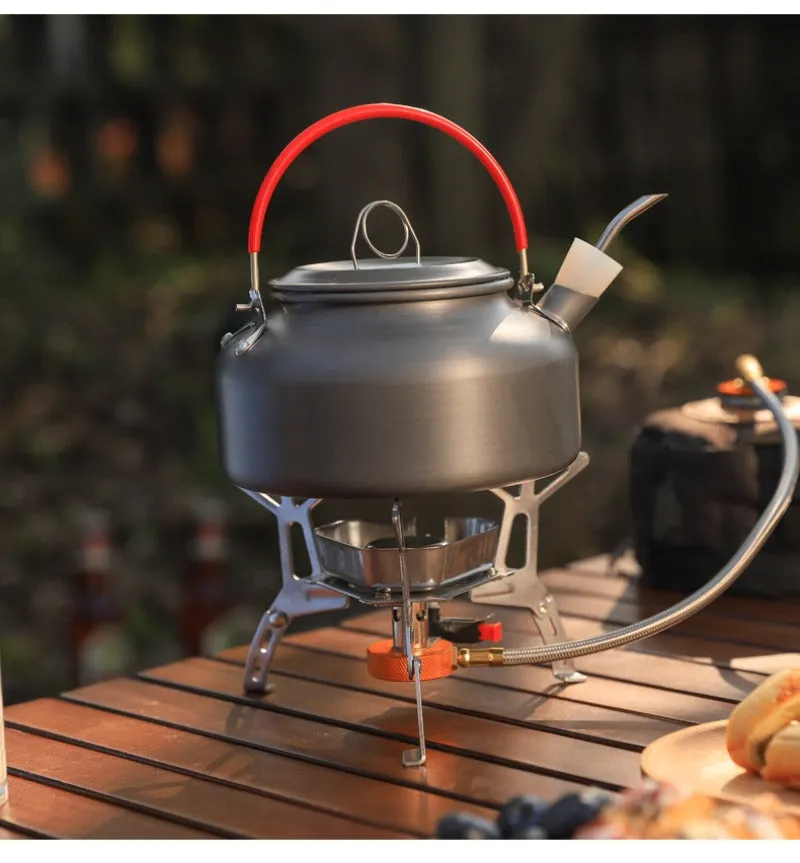 Outdoor windproof burner camping cassette stove picnic kettle windproof portable stove set