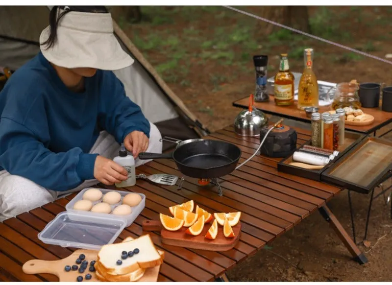 Outdoor windproof burner camping cassette stove picnic kettle windproof portable stove set