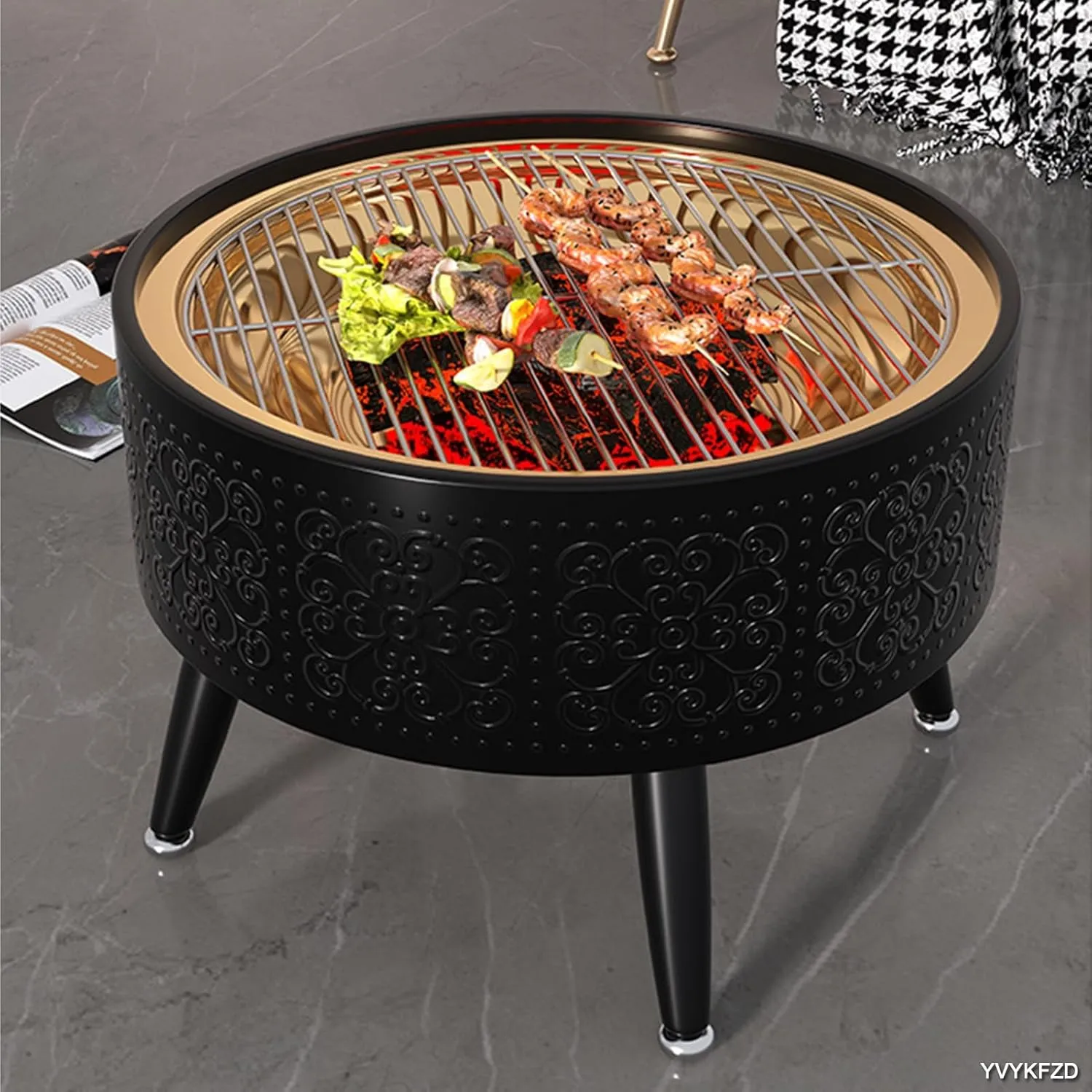 Outdoor Wood Burning Stove, Portable Camping Wood Stove, Compact Hot Tent Stove, for Winter Camping, Hunting, Cooking, Hiking, Fishing