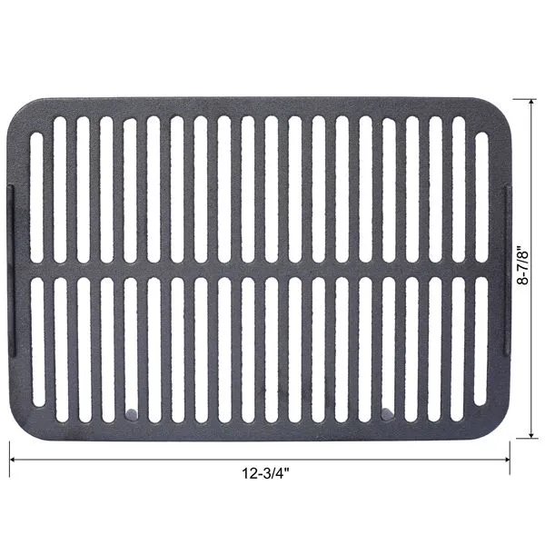 Oval Cast Iron Grill, Portable Charcoal Grill and Tabletop Cast Iron Skillet