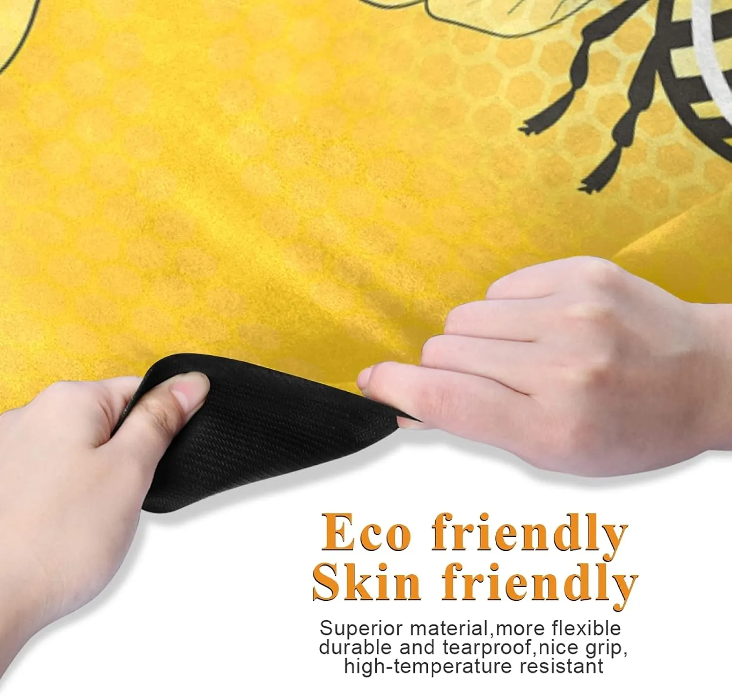 Oyihfvs 1mm Thick Non Slip Rubber Yoga Mat, Fitness Safe Exercise Mat with Bag, Durable Folding Workout Mat for Pilates and Floor Exercises