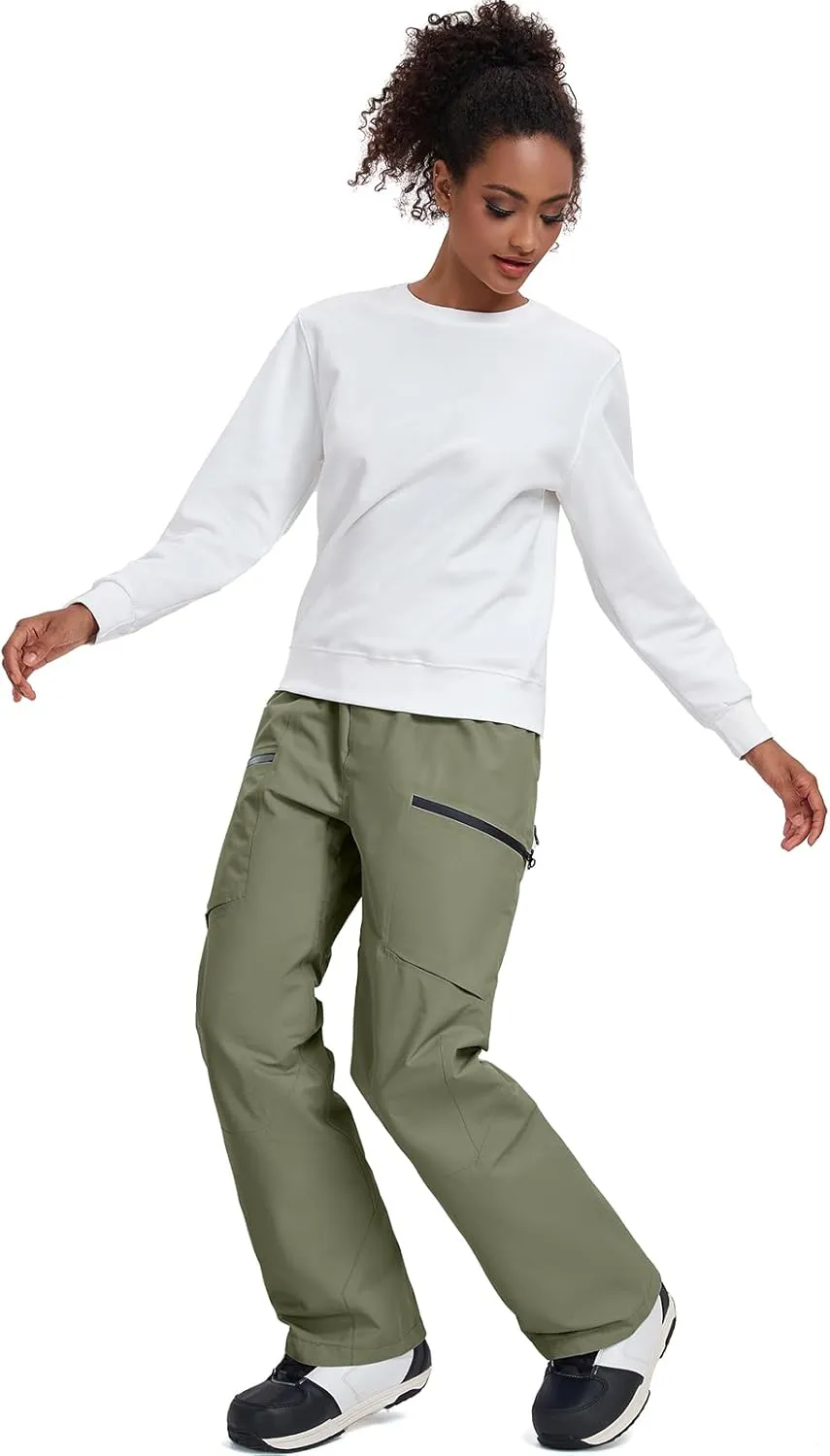 Oymyakon Womens Snowboard Pants Insulated Snow Ski Pants Waterproof Windproof Snow Pants Winter Warm Snowpants