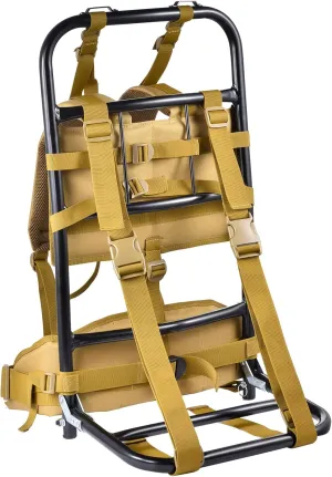 Pack Frames For Hunting, External Frame Backpack Load 132.3lb, External Frame Backpack With Adjustable Height For Extra Large Load Hunting Hiking Design