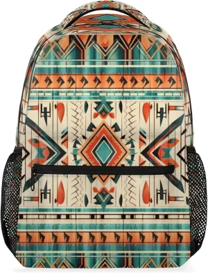 Pardick Backpacks for Women Men, Boho Aztec Travel Laptop Back Pack Waterproof Bookbags Adults Backpack with Multiple Pocket
