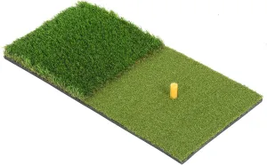 PATIKIL Foldable Golf Hitting Mat, Golf Practice Mat for Backyard 2-in-1 Portable Golf Putting Turf Mat with Golf Tee for Indoor Outdoor Training