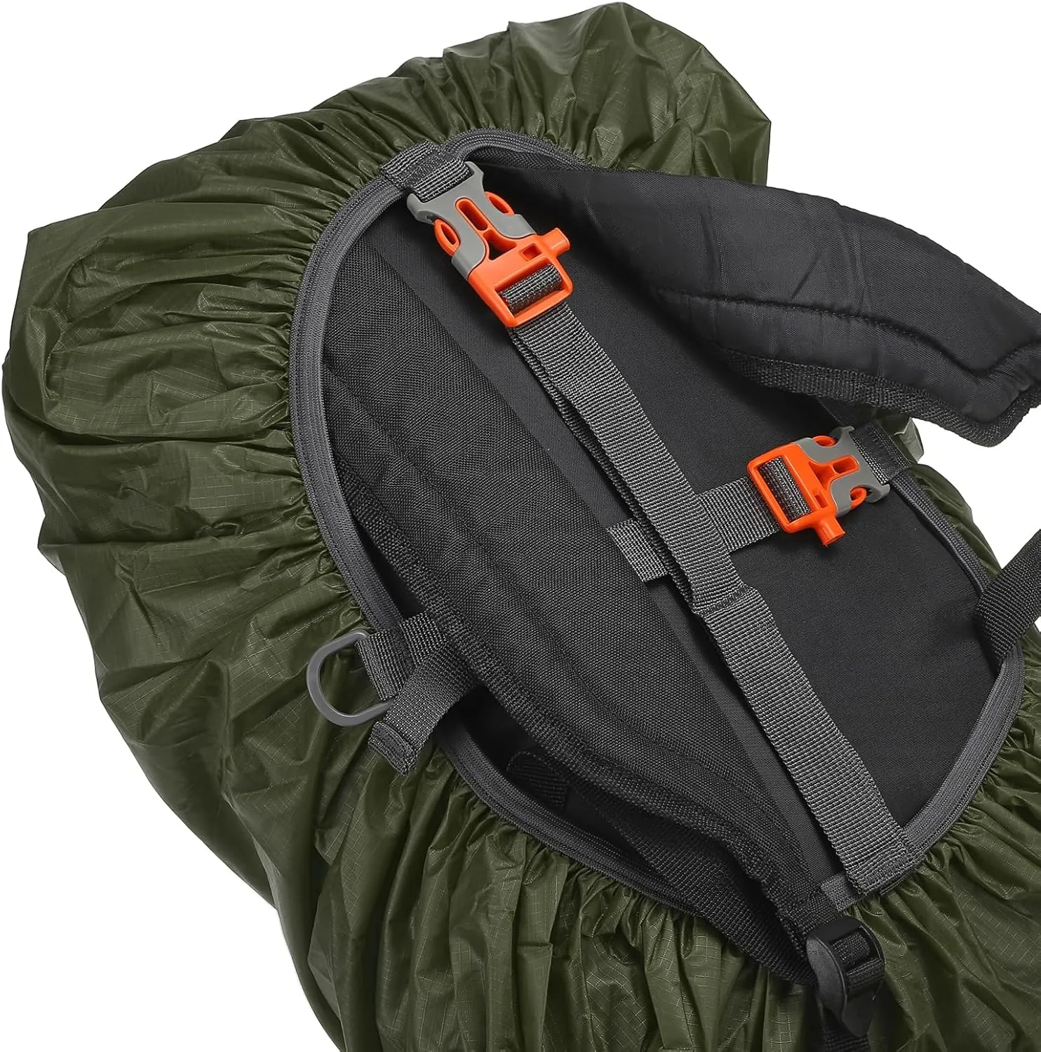 PATIKIL Waterproof Backpack Rain Cover, Backpack Covers with Anti-Slip Cross Buckle Straps & Drawstring Bag for Hiking Camping