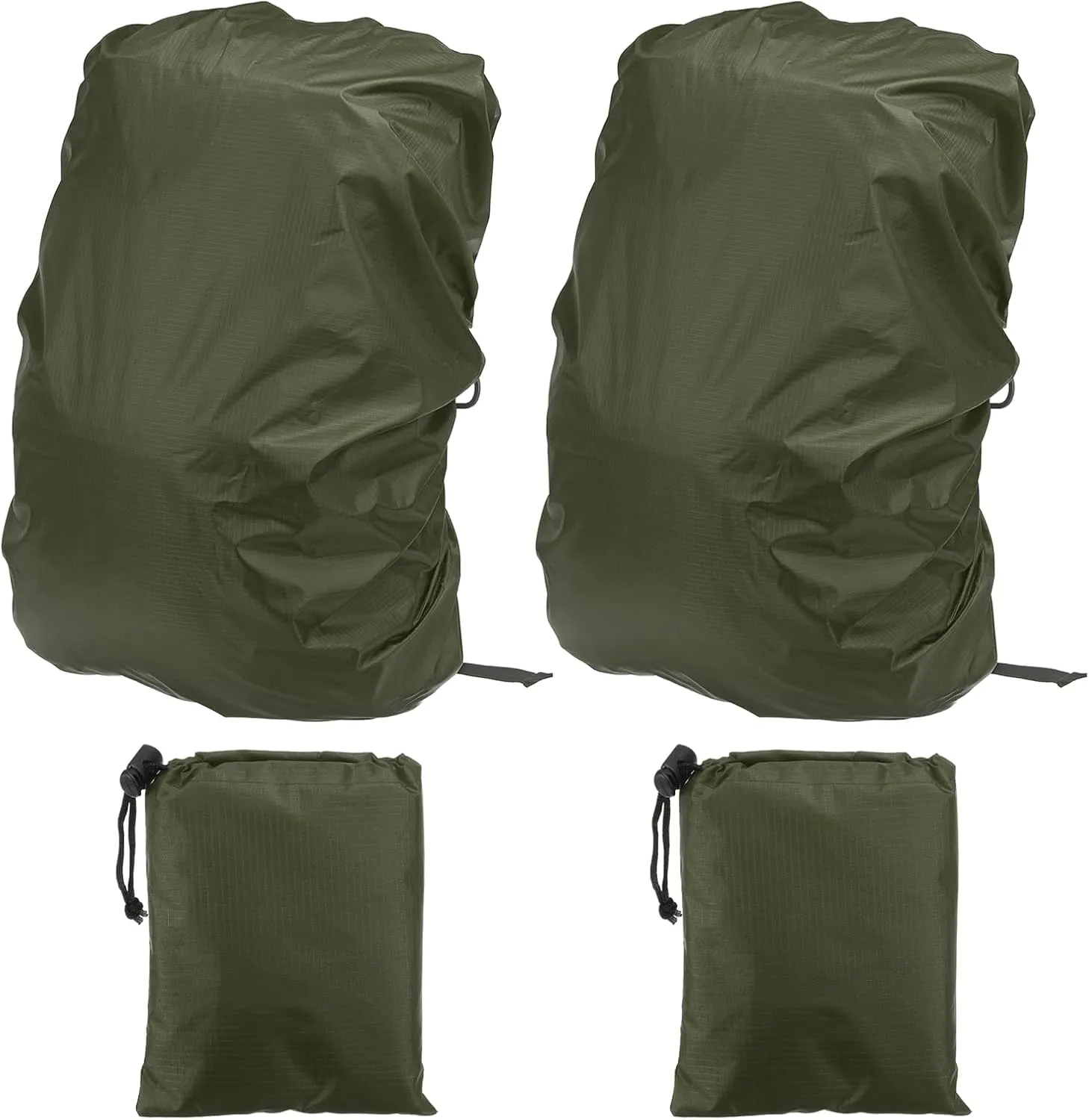 PATIKIL Waterproof Backpack Rain Cover, Backpack Covers with Anti-Slip Cross Buckle Straps & Drawstring Bag for Hiking Camping