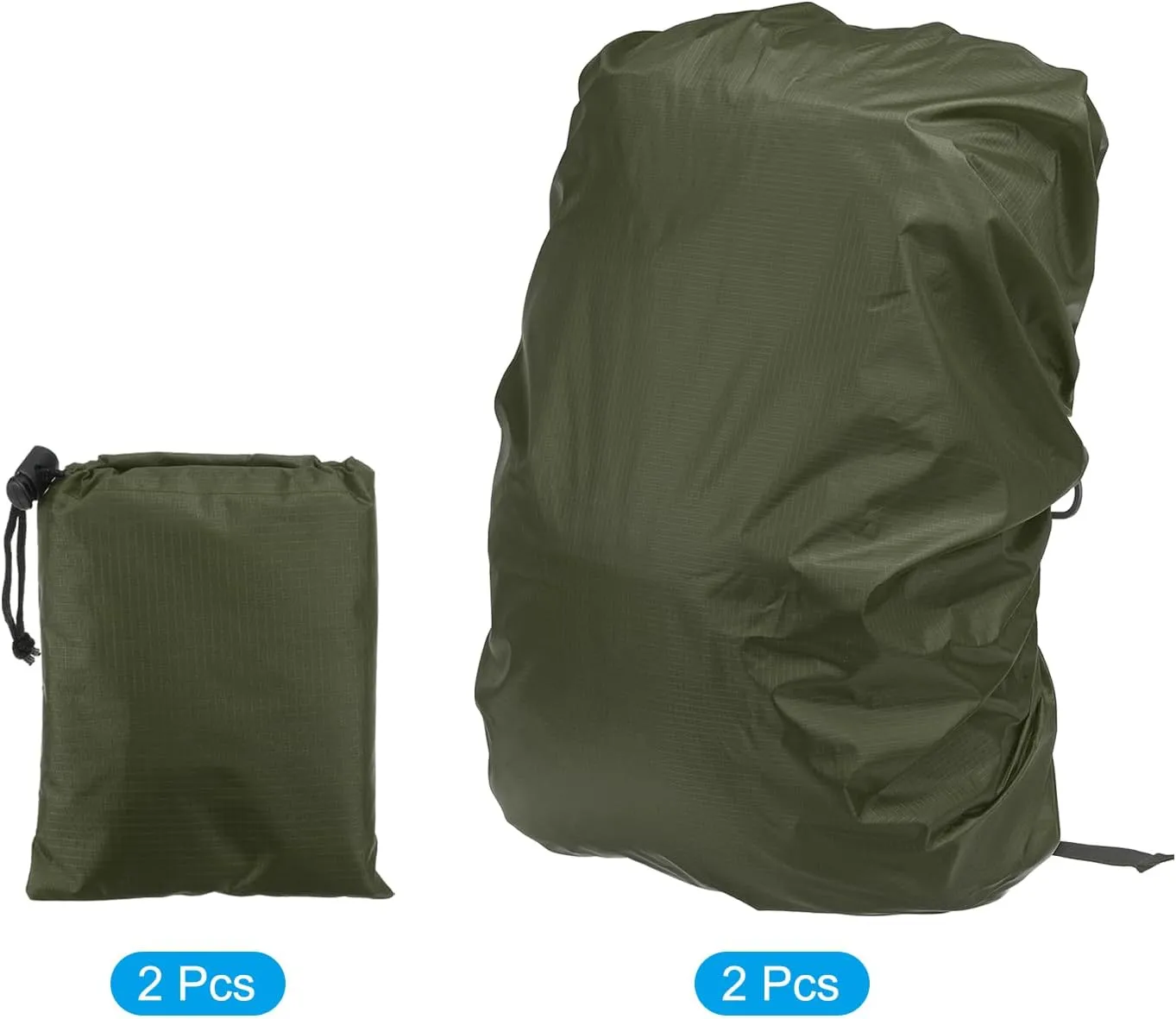 PATIKIL Waterproof Backpack Rain Cover, Backpack Covers with Anti-Slip Cross Buckle Straps & Drawstring Bag for Hiking Camping