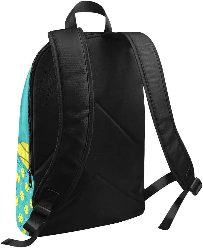 Personalized Softball Pattern Backpack with Name Custom Travel Daypack Bag for Man Woman Gifts