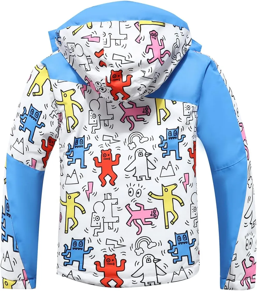 PHIBEE Girls' Waterproof Windproof Outdoor Warm Snowboard Ski Jacket