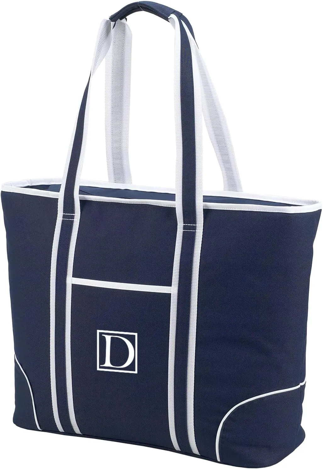 Picnic at Ascot Personalized Monogrammed Extra Large Insulated Cooler Bag - 30 Can Tote- Designed & Quality Approved in USA