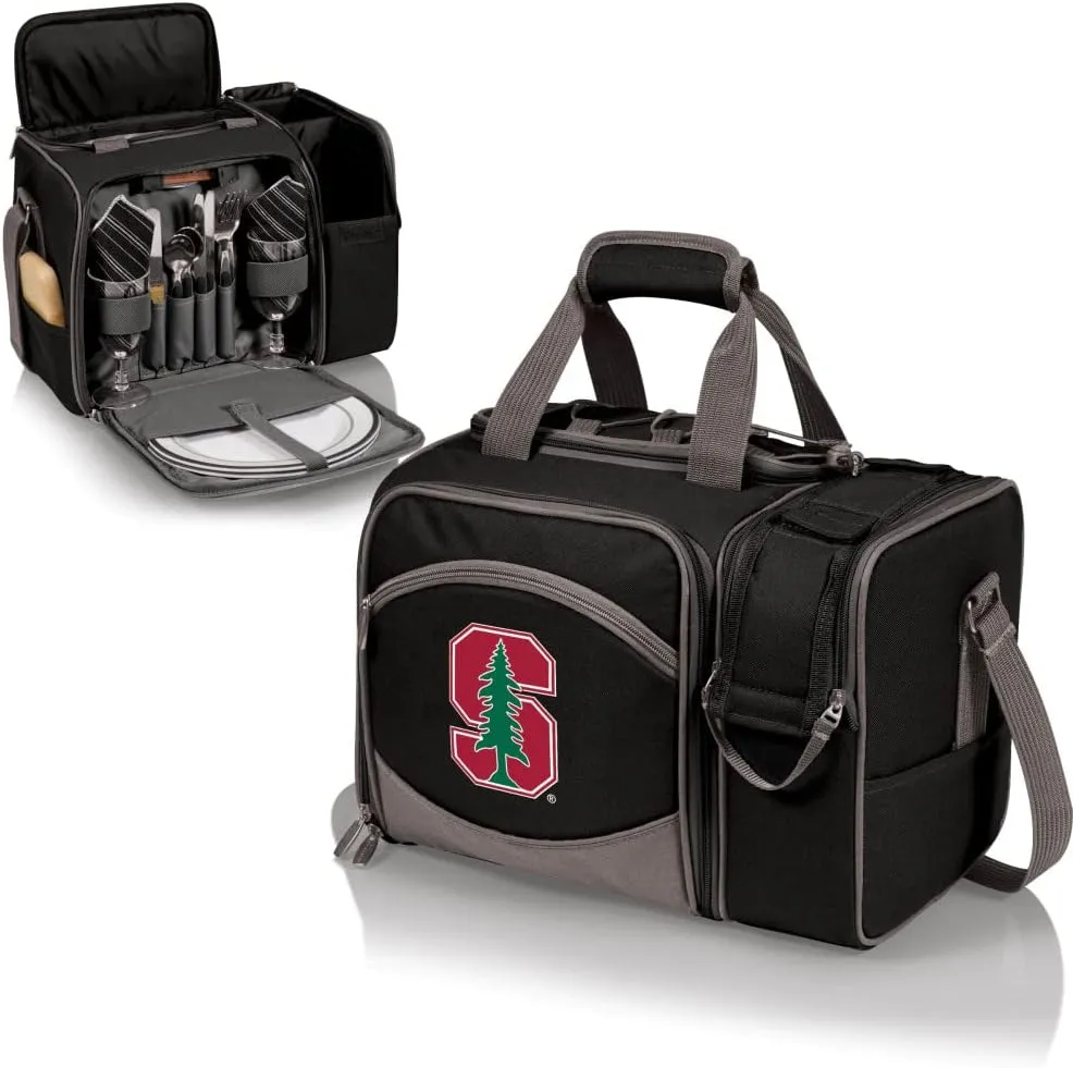 Picnic TIME NCAA Malibu Cooler Picnic Basket - Insulated Cooler Tote with Picnic Set