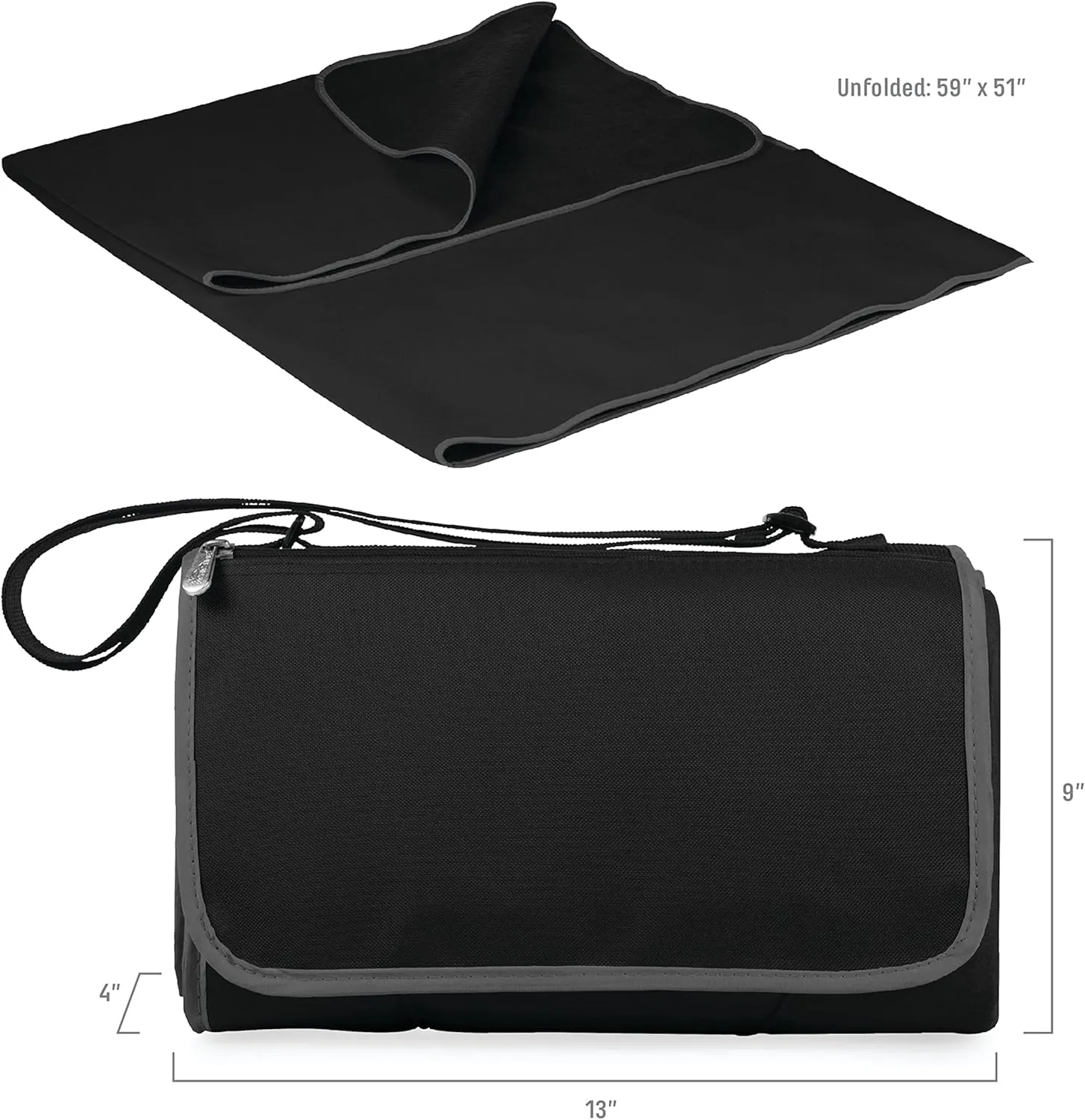 PICNIC TIME NHL Blanket Tote Outdoor Picnic Blanket, Beach Blanket, Camping Blanket