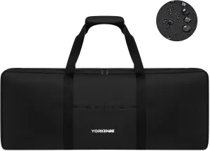 Pie Iron Storage Bag Fits Up to 4 Campfire Pie Irons, 1680D Heavy Duty Water Resistant Pie Maker Case, with Strong Straps and Extra Pocket, Size 32×12in