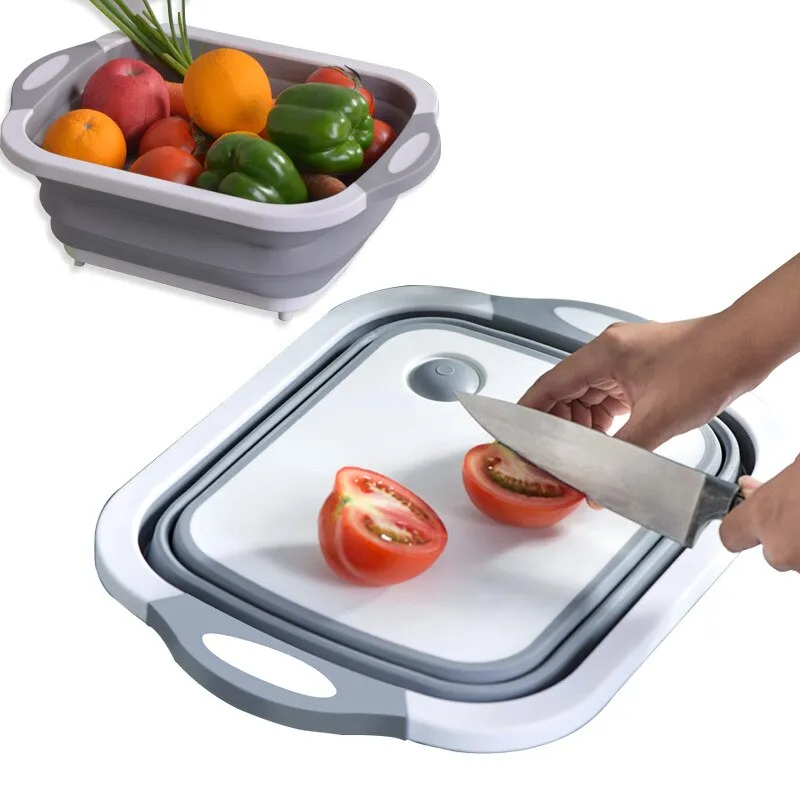 Plastic Baske Fruit Highly functional Basin Foot Foldable Washing Vegetable Basin Outdoor Camp Bucket Travel Portable and Washbasin Household High-end Sink