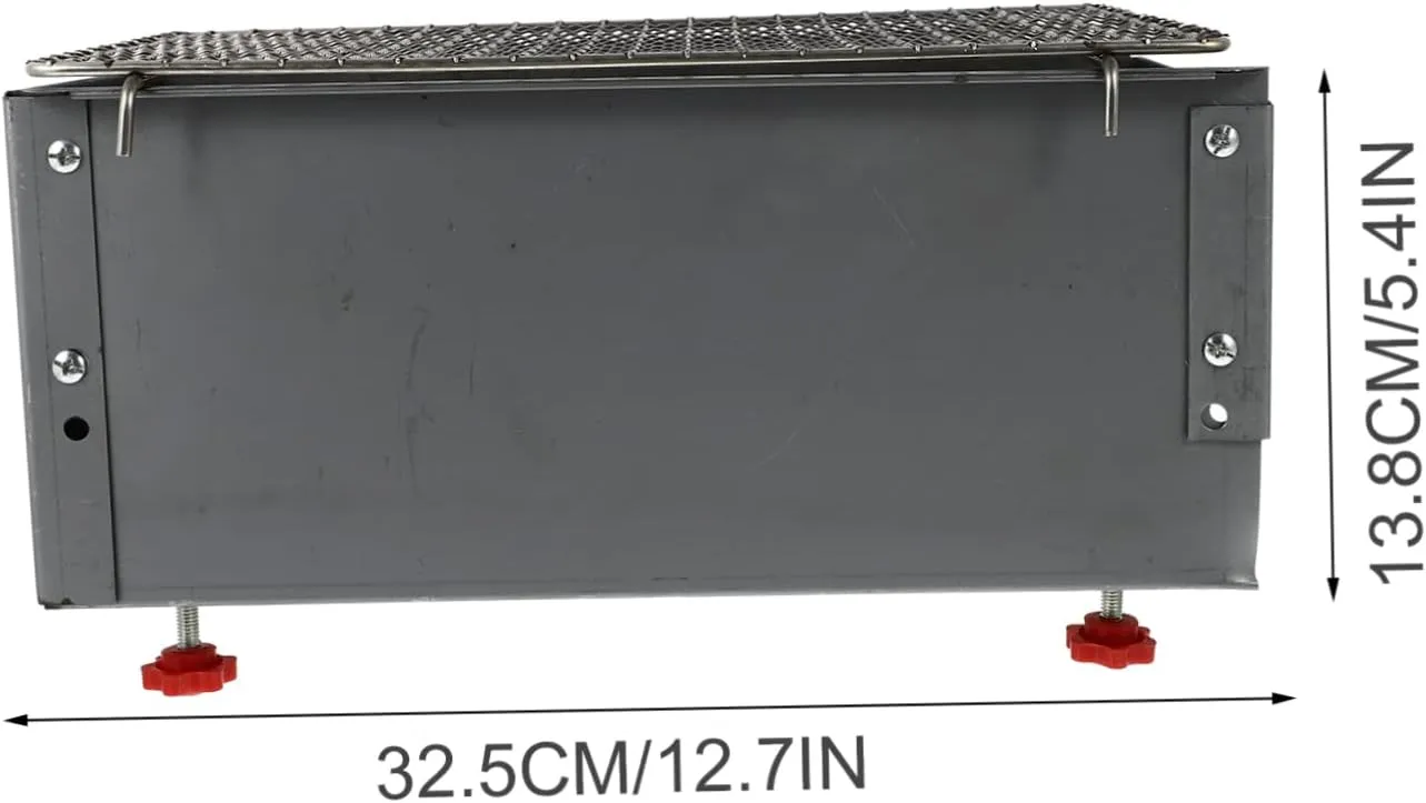 POPETPOP Grill for Camping Barbecue Electric Outdoor Charcoal Stove with Thin Mesh Kitchen Gadget Tool Supply Silver