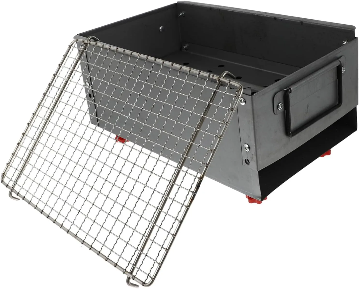 POPETPOP Grill for Camping Barbecue Electric Outdoor Charcoal Stove with Thin Mesh Kitchen Gadget Tool Supply Silver