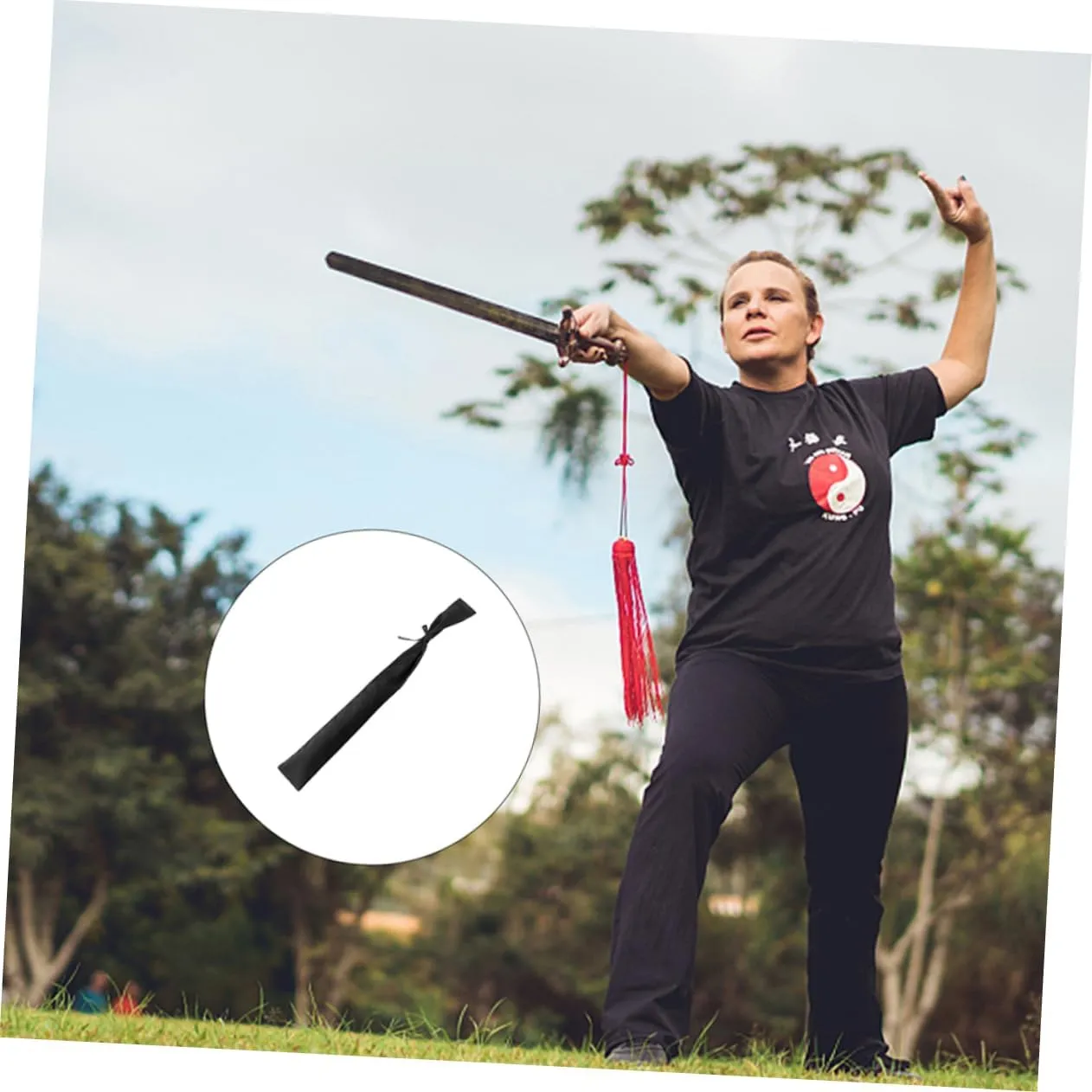 POPETPOP Sword Protection Cover Carrying Back Strap Foldable Carrying Case Small Pouch Shoulder Camp Holder