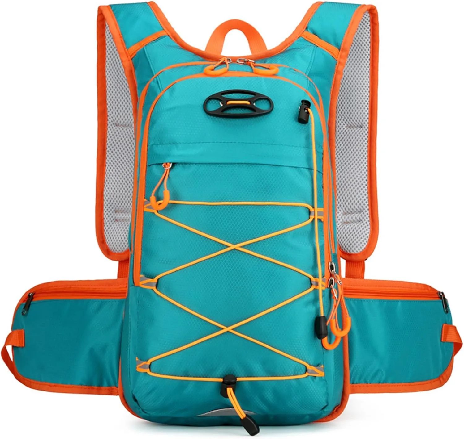 PORRASSO Hiking Backpack 18L Waterproof Daypack Rucksack Lightweight Breathable Backpack for Women Men Trekking Cycling Climbing Outdoor Sports Green
