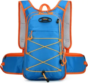 PORRASSO Hiking Backpack 18L Waterproof Daypack Rucksack Lightweight Breathable Backpack for Women Men Trekking Cycling Climbing Outdoor Sports Royal Blue