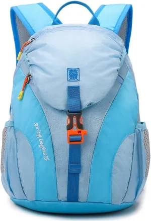 PORRASSO Hiking Backpack Daypack 15L Rucksack Lightweight Waterproof Backpack for Women Men Trekking Cycling Climbing Outdoor Sports Light Blue