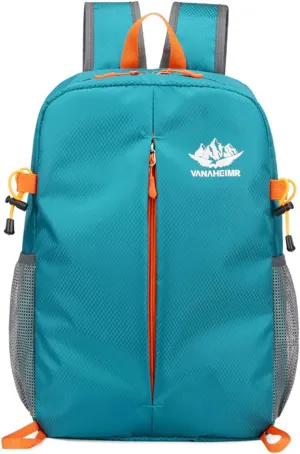 PORRASSO Hiking Backpack Foldable Daypack 20L Rucksack Lightweight Waterproof Backpack for Women Men Camping Trekking Cycling Climbing Outdoor Sports Blue A