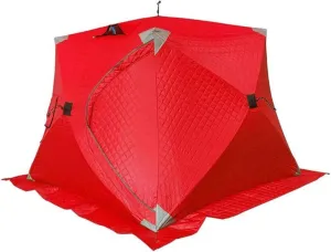 Portable 3 Person Ice Fishing Tent Lightweight Tent, Insulated Ice Fishing Shelter Ice Fishing Shanty for Ice Fishing Camping Travel (A 180x180x140cm)