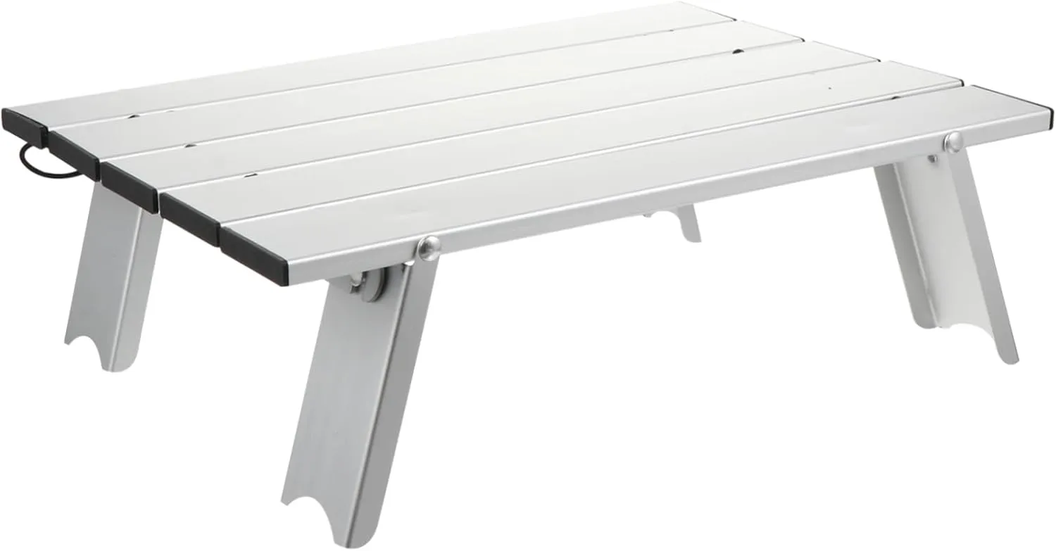 Portable Aluminum Folding Camp Table with Storage Bag Compact Picnic Folding Desk for Outdoor Activities Camping and Picnics Easy Setup and Convenient Carry Design