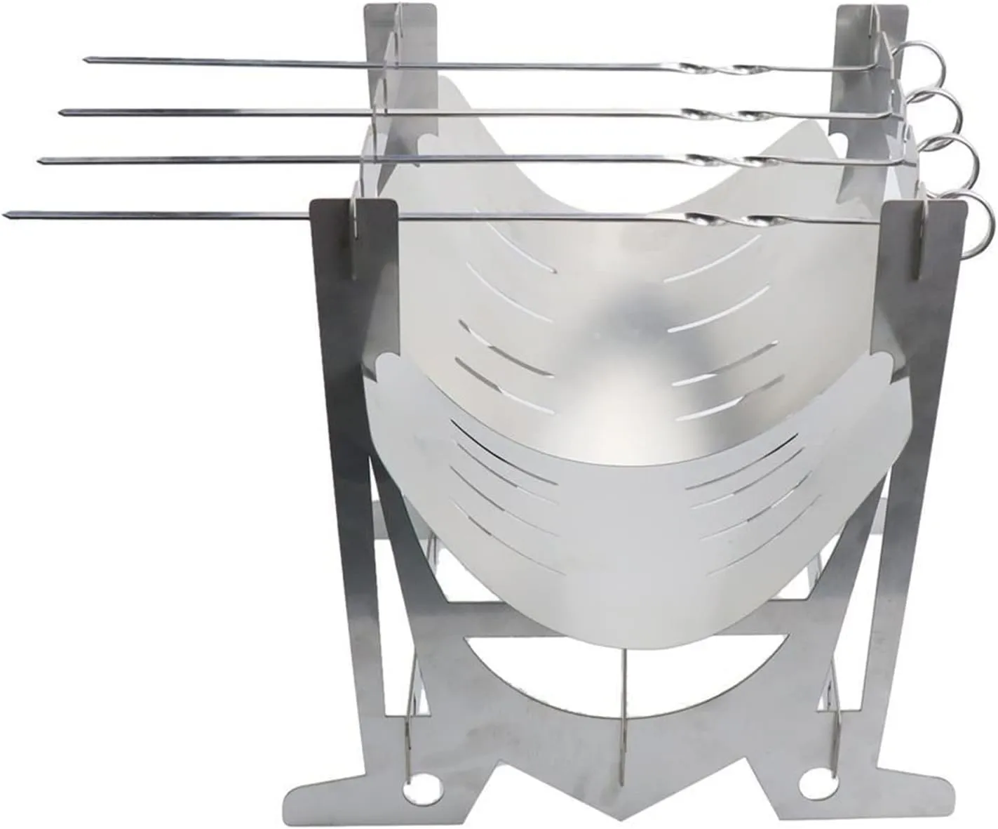 Portable Camp BBQ Grill Stove Camping Furnace Stainless Steel BBQ Barbecue Furnace For Picnic Camping Supplies