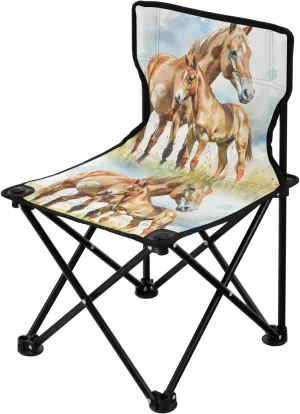 Portable Camping Folding Chairs Foldable Chair Small Horses Lightweight Backpacking Outdoor Outside Fishing