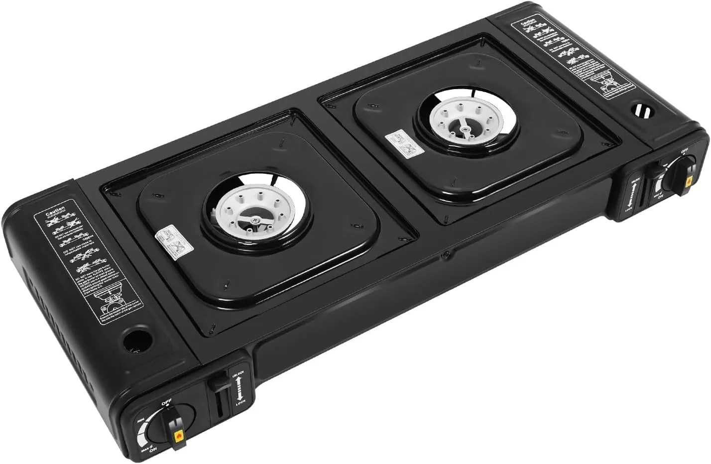 Portable Camping Stove 2 Burners Camping Stove, for Campgrounds, Outdoor Kitchens, Barbecue Islands, Etc