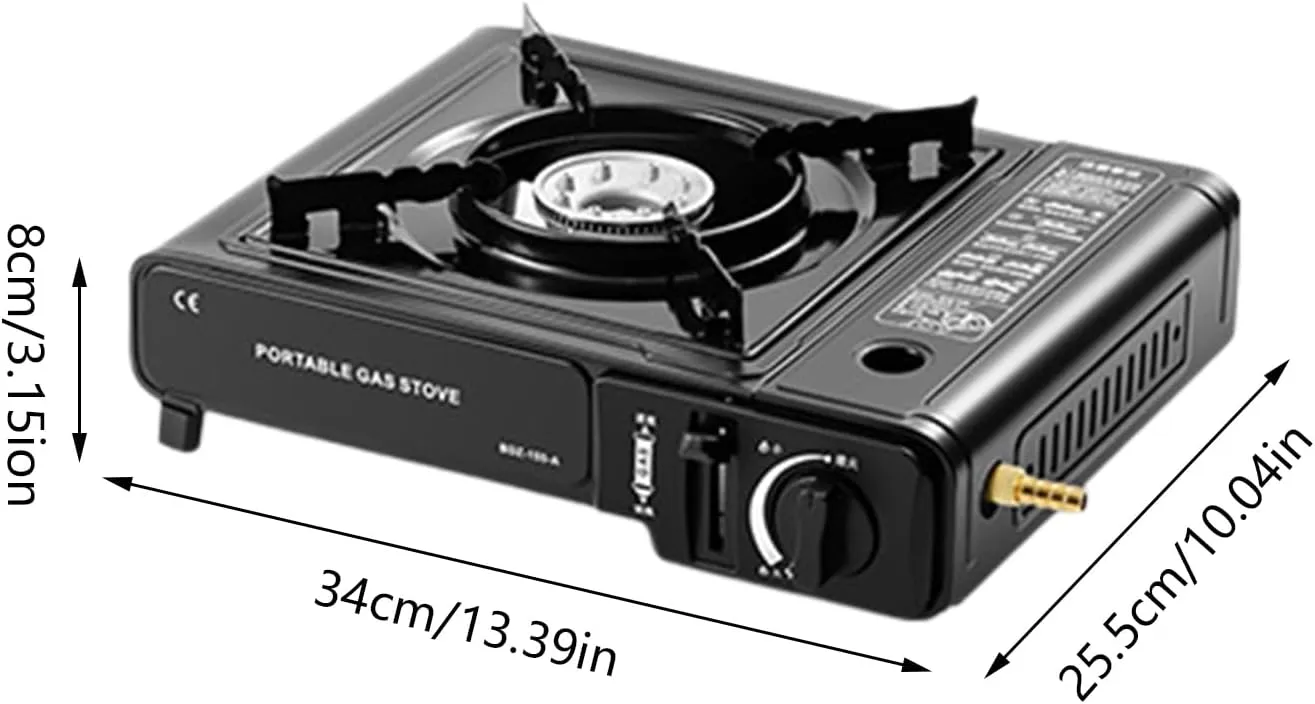 Portable Camping Stove - Single Burner, Campfire Cooktop | Lightweight Butene Propane Cooker Compact Gass Grill for Outdoor Hiking Survival Rv Kitchen Travel Picnic Portable Food Heating Gear