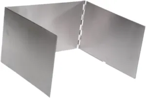 Portable Camping Stove Windscreen - Foldable Stainless Steel Wind Shield for Outdoor Cooking, Hiking, Picnic, and Backpacking