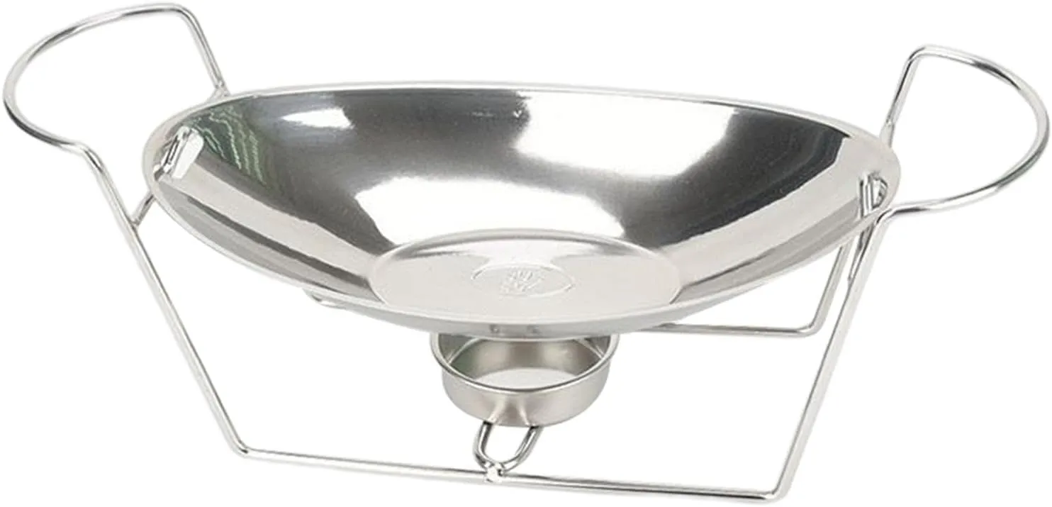 Portable Compact Camp Stove Hot Pot Melting Pot Burner Cookware Stainless Steel for Camping Hiking Backpacking