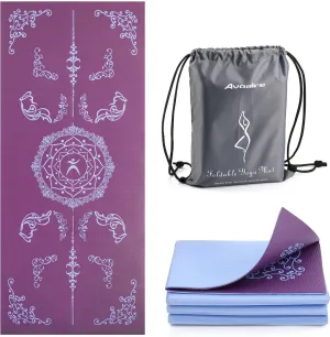 Portable Eco-Friendly Yoga Mat | Non-Slip 5-6mm Thick | Home & Travel Pilates Mat
