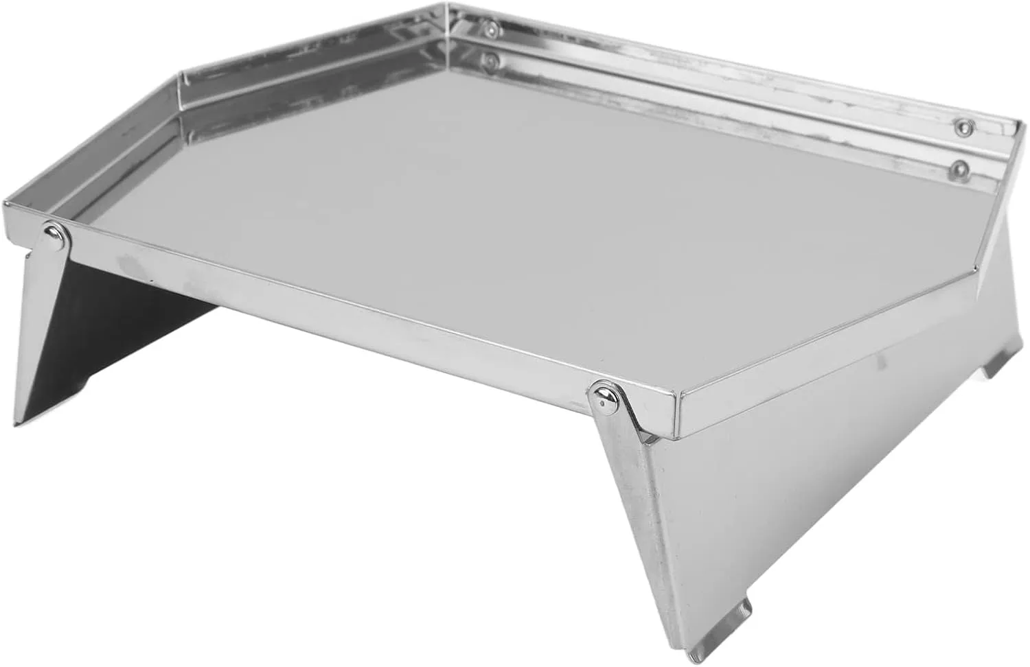 Portable Foldable Stove Stand Base Set, Stainless Steel for Outdoor Camping, Cooking, Brewing, with Pot Holder, Brackets and Storage Bag (Large)