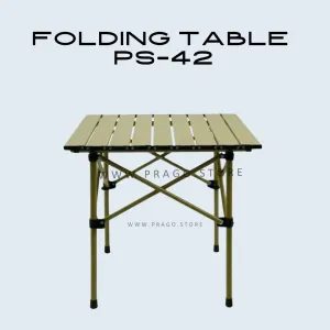 Portable Folding Ultralight Roll Up Mini Aluminum Camp Picnic Table PS-42