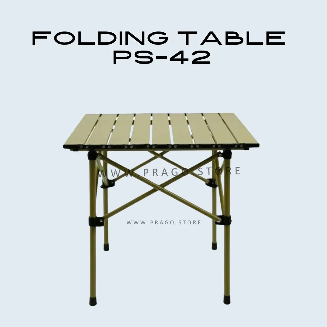 Portable Folding Ultralight Roll Up Mini Aluminum Camp Picnic Table PS-42