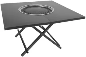 Portable Grill Table ， Folding Outdoor Cooking Table for BBQ, Picnic, Camping, Hiking, Beach ， Quick Installation
