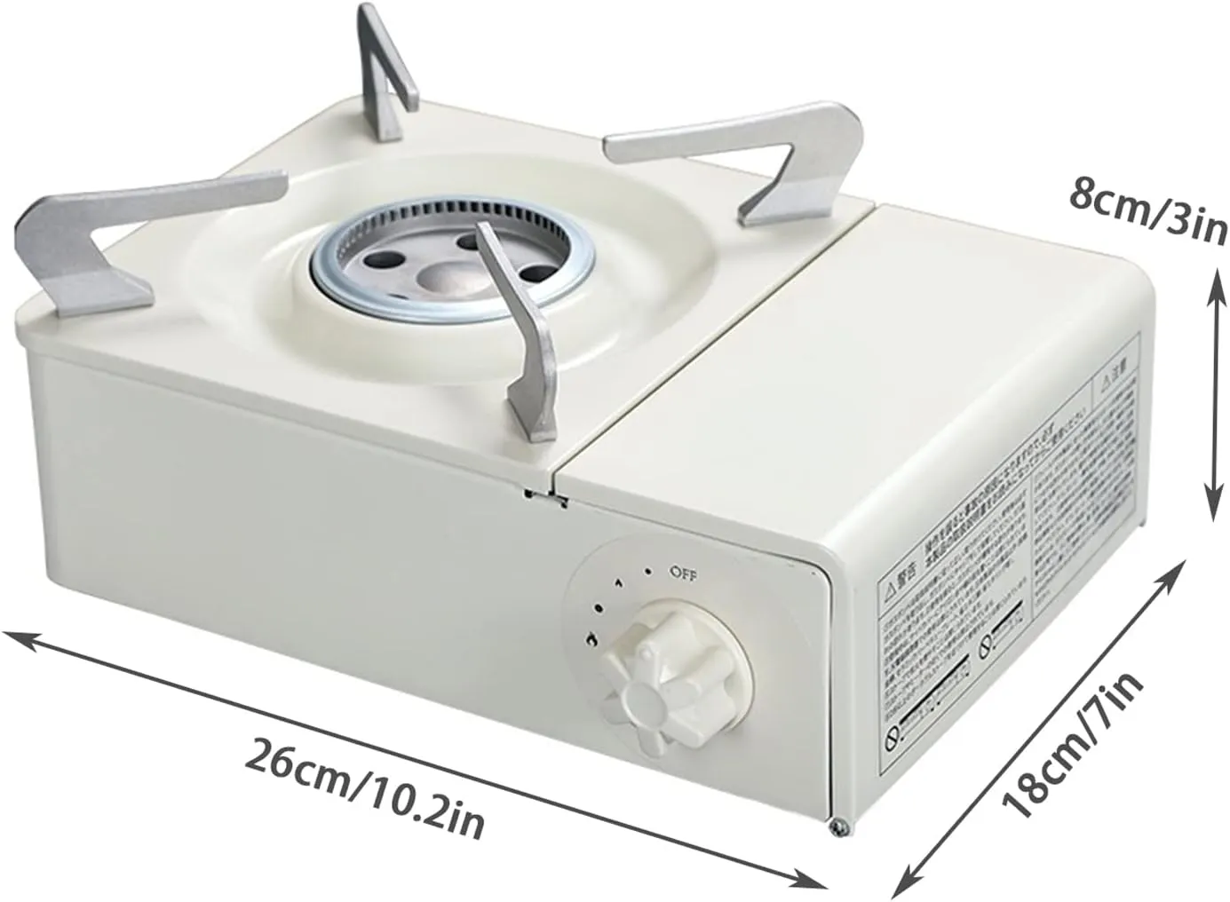 Portable Mini Butane Stove Gas Stove Camping and Backpacking Essentials Piezo Electric Ignition for Picnics Camping Hiking with Carrying Case