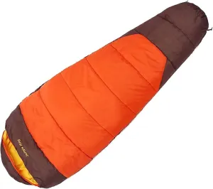 Portable Mummy Sleeping Bag for Adults Single Waterproof Outdoor Camping Internal Pockets Lightweight Compression Bag Lightweight Colour:Orange