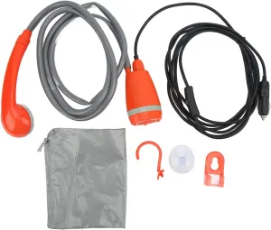 Portable Outdoor Shower, Camp Shower Pump, Handheld Outdoor Pump Shower Head for Camping Hiking Car Washing