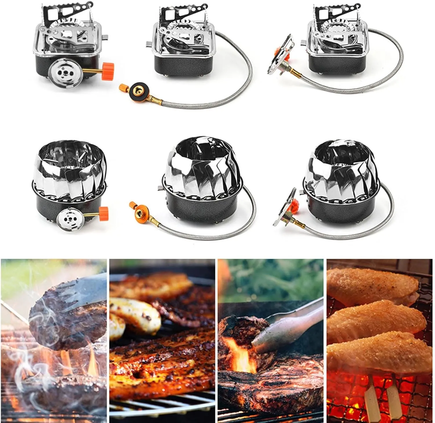 Portable Outdoor Stove Compact Camping Foldable for Hiking Andnics Cookingsils/B03