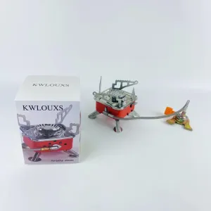 Portable stoves, Camping Stove with Fuel Canister Adapter Portable Collapsible Gas Stove with Piezo Ignition - 3900W - Lightweight - Windproof-Butane Adapter Camping and Backpacking Mini Stove Kit for Hiking